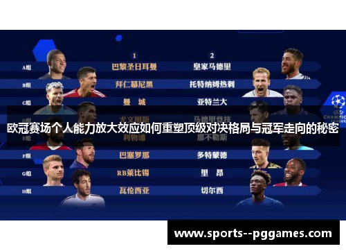 欧冠赛场个人能力放大效应如何重塑顶级对决格局与冠军走向的秘密